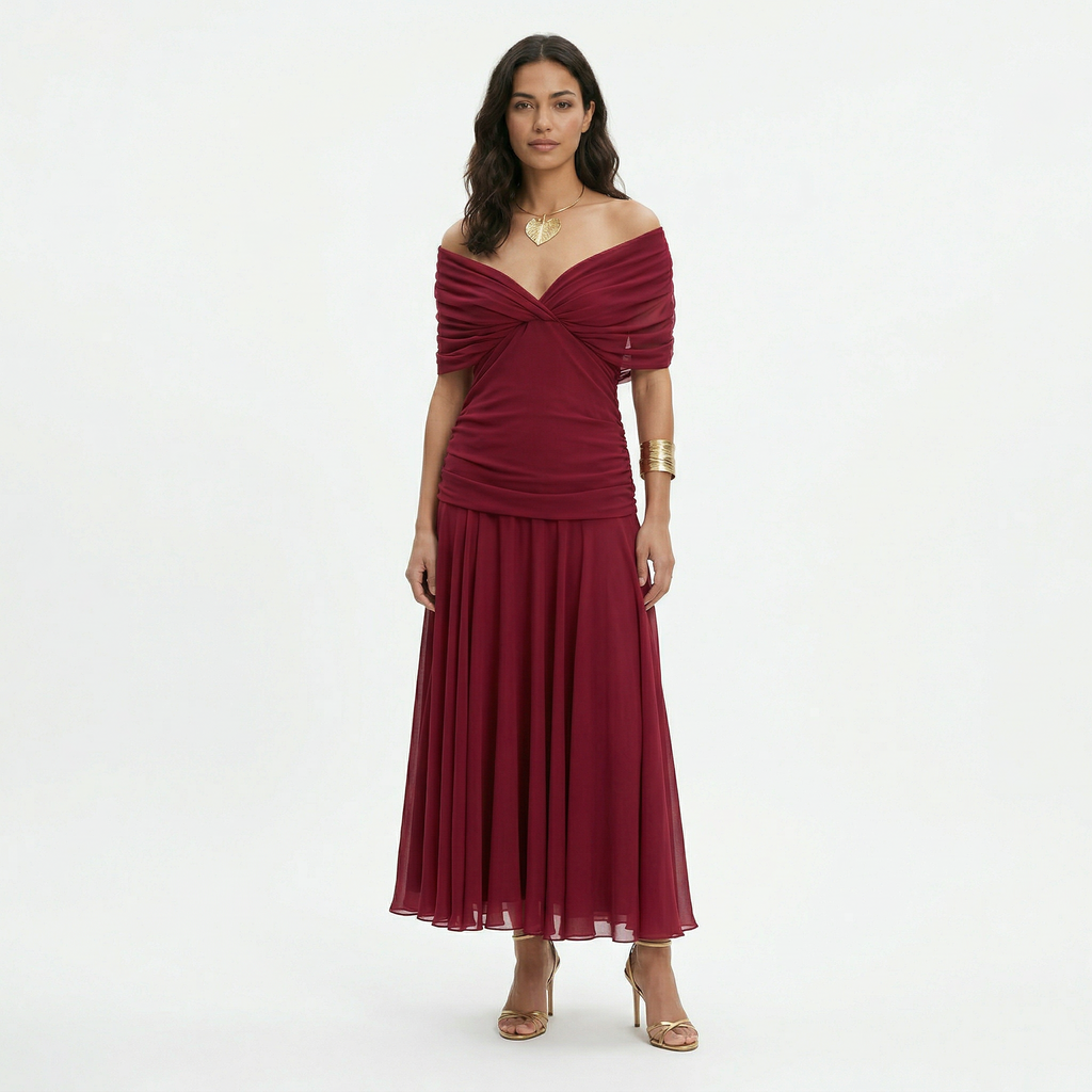 Dalma™ | Vestido Elegante Estampado y Silueta Fluida