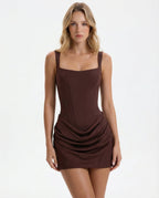 Espe™ | Vestido Mini Estructurado con Efecto Corsé