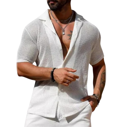 RODRIGO™  | Camisa calada de manga corta