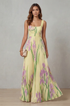 Gabriela™ | Vestido Floral Elegante con Caída Plisada