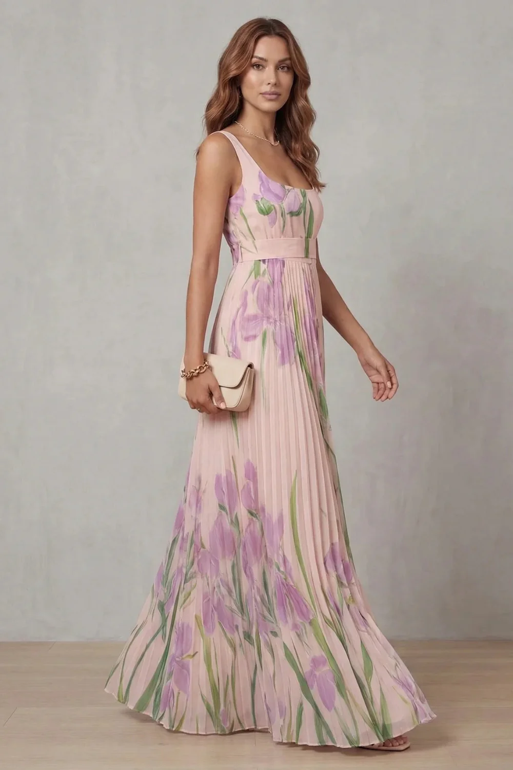 Gabriela™ | Vestido Floral Elegante con Caída Plisada