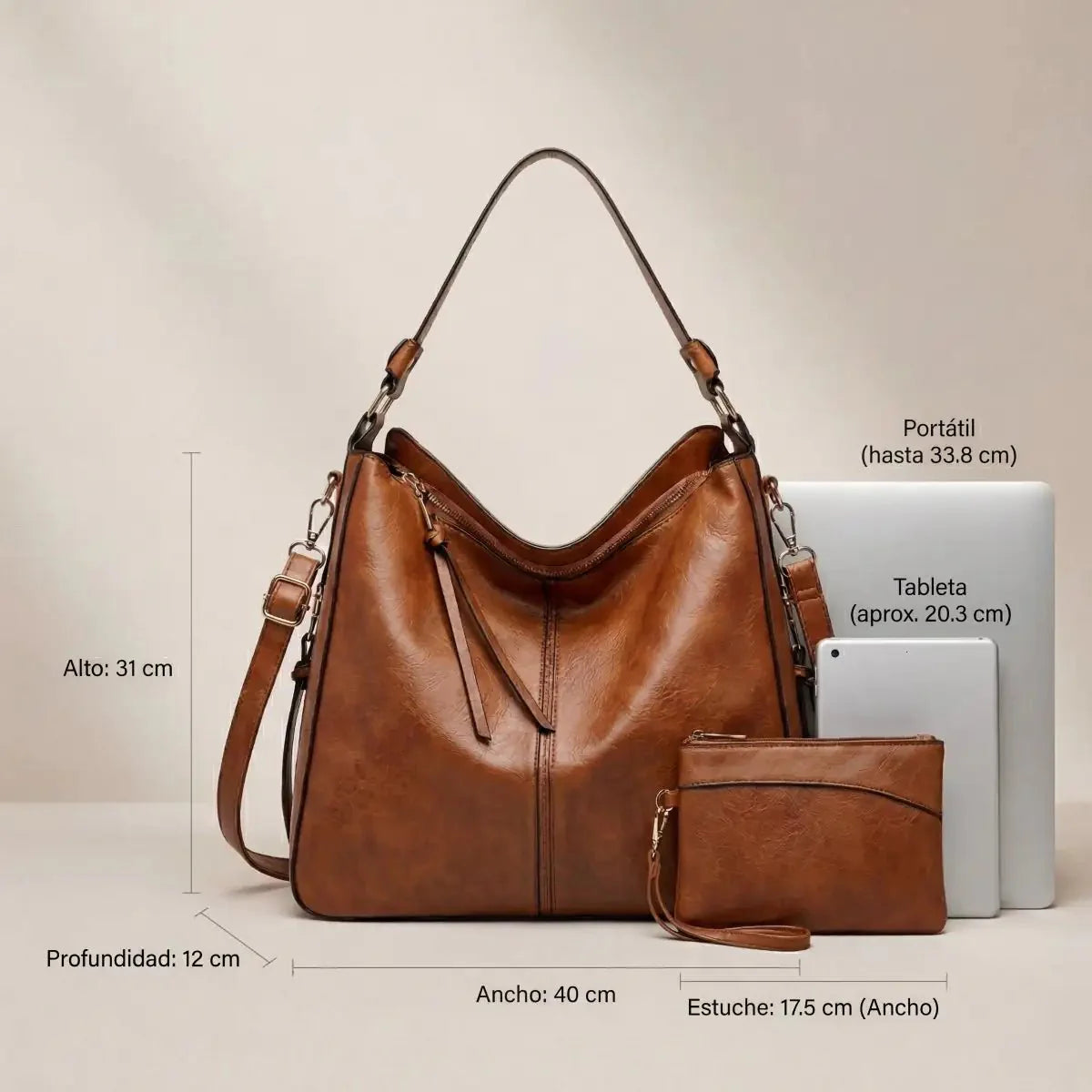 Bolso hobo Arion + Cartera de bolsillo GRATIS