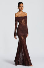 Vestido Libra™ | Elegancia sofisticada con encaje y drapeado