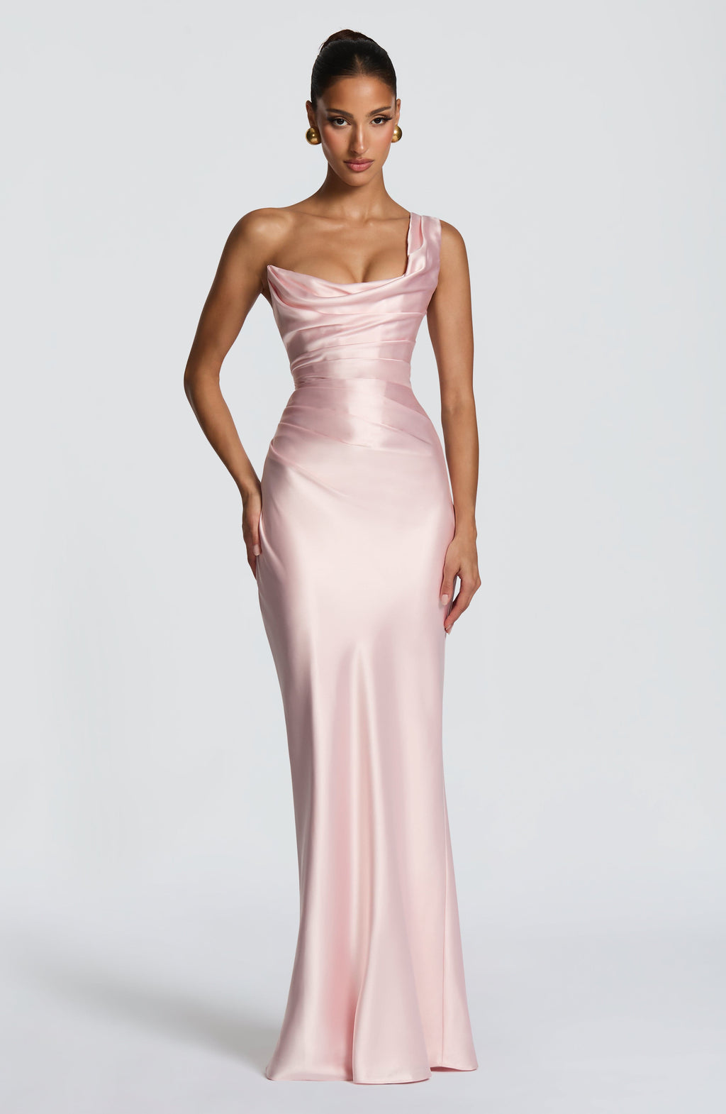 Vestido Carolina™ | Elegancia asimétrica con caída satinada
