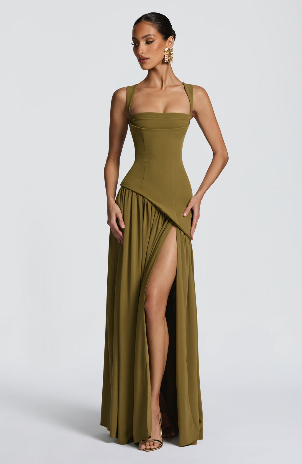 Oliva - Vestido Maxi Elegante