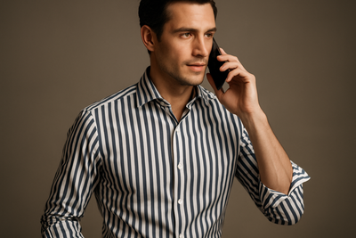 ETHAN™|CAMICIA ELEGANTE A RIGHE